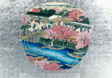 センチュリーホール緞帳「堀川花盛」の写真